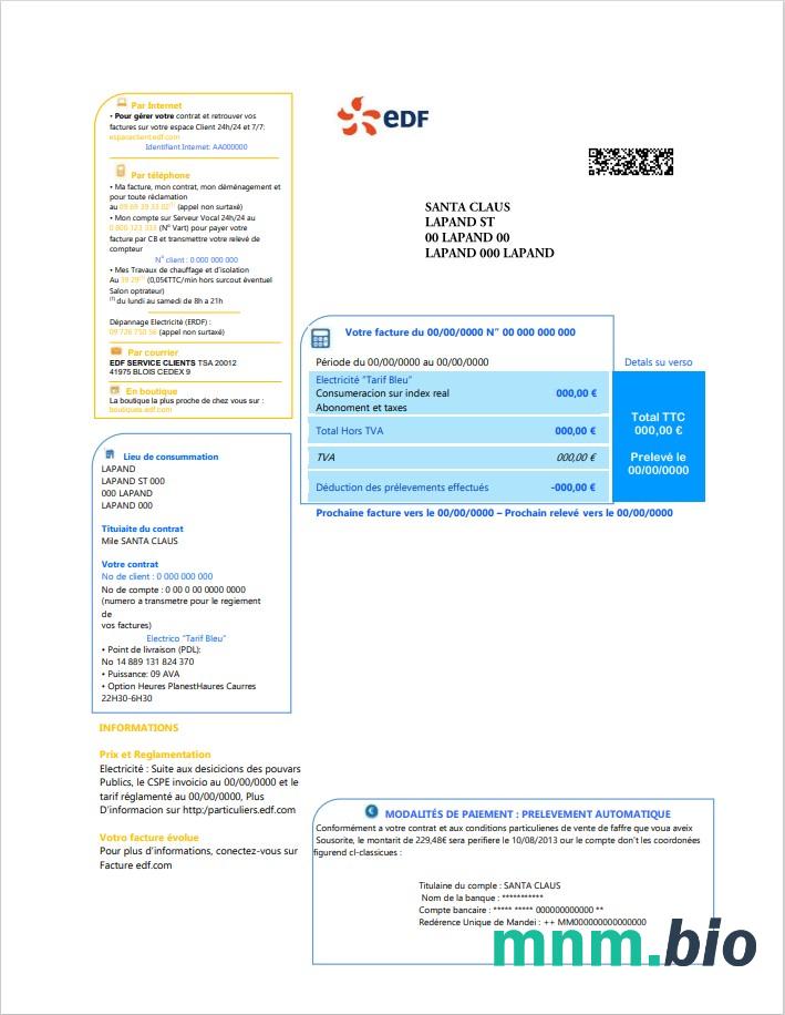 France elektryczność EDF 2 strony
